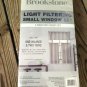 brookstone light filtering small window set