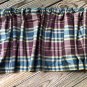 Window Valance Plaid 54x14