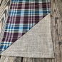 Table Runner Multi Plaid/Natural Burlap Country Farmhouse Dining 53 1/2&acirc;��x14&acirc;��