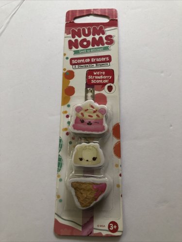 Num Noms 3 Stackable Strawberry Scented Erasers