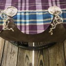 Table Runner Plaid/Burlap  64”x14”
