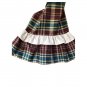 Plaid Table Runner With Plaid/Muslin Ruffled Ends