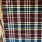 Plaid Table Runner With Plaid/Muslin Ruffled Ends