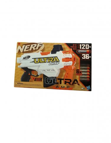 Nerf Ultra Amp Motorized Blaster, 6-Dart Clip, 6 Darts