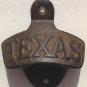 Texas Bottle Opener Rustic Cast Iron Wall Mount Lone Star State Man Cave Beer
