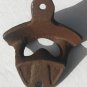 Texas Bottle Opener Rustic Cast Iron Wall Mount Lone Star State Man Cave Beer