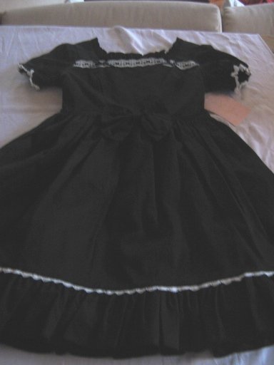Metamorphose Ladder Lace Dress Black