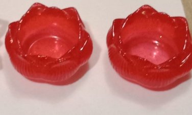 Resin Red Candle holders