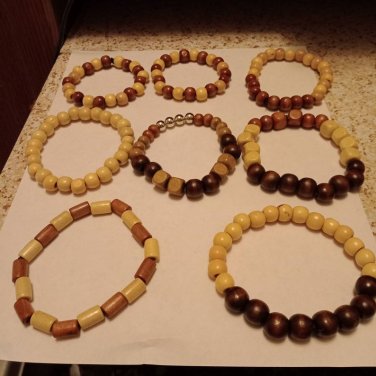 wood Stretchable bracelets
