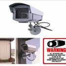 Outdoor Fake Dummy Surveillance Security Camera & Decal