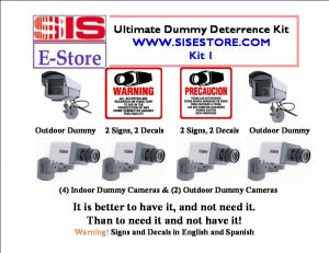 Ultimate! Dummy Camera Deterrence Kit w\ Signs & Decals & FREE SHIPPING!