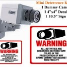 Indoor Dummy Deterence Kit Fake Camera,Sign & Decal FREE SHIPPING!