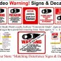 2 Fake Dummy Security Cameras Scan & Motion w\ Decals & FREE SHIPPING!