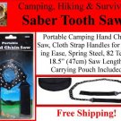 SIS Ultimate Portable Survival Camping Saber Tooth Cut Hand Saw Free Shipping!