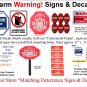 Commercial Grade Outdoor Indoor Security CCTV Video Warning Decal Deterrence, Security, Safety 4"x4"