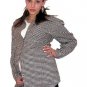 Maternity Shirt Black and White Gingham Flannel Shirt Long Sleeve Button Front Plus Size XL