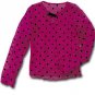 Totally Trixie Boutique Dot Mesh Top Pink Girls Size 8-10 New from CWD Kids