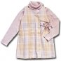 Boutique 3 Piece Set Plaid Jumper with Pink Turtleneck and FREE Bonus Skort ONE KID Girls Size 6