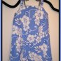 Girls Boutique Tropical Floral Blue Dress CWDkids Size 14 New NWT