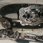 Biker Double-Buckle Belt