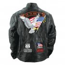 Genuine Buffalo Leather Motorcycle Jacket