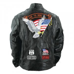 Genuine Buffalo Leather Motorcycle Jacket