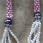 Vintage 80’s Tie Style Beaded Necklace
