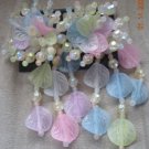 Spring Pastel Big and Bold Beaded 80’s Beaded Earrings