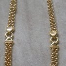 80's Vintage Liz Claiborne Double Chained Necklace
