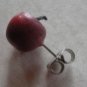 Vintage 80âs Wooden Teacherâs Apple Post Earrings