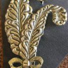 Vintage C Clasp Free Flowing Feather Brooch/Pin