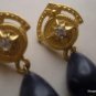 80&acirc;��s Vintage Rhinestone Accented Earrings