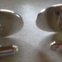 Vintage Silver Tone Oval Textured Men’s Cuff Links
