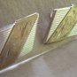 Vintage Art Deco Men’s Cuff Links with Etched Design