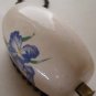 1980 Vintage Ceramic Iris Flower Fan/Lamp Pull Chain