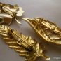 Vintage Lot of 3 Shiny Autumn Fall Leaf Brooches