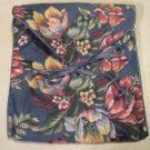 Elegant Cloth and Silk Flower Cosmetic Make up Bag