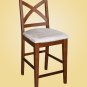 5-PC Napoli Square Counter Height set with Wine Rack-Espresso & Cinamon Finish.  SKU: NPL-ESP