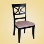 Ellington 9-Pc Dining Table Set-40&acirc;��X82&acirc;��-extension leaf- in Black & cherry.  SKU: EL9-BLK-W
