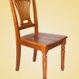 7-PC Plainville Oval Dining Room Set Table + 6 Upholstered Chairs in Saddle Brown. SKU#: PL7-SBR