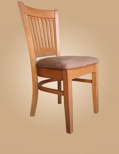 Set of 4 Vancouver microfiber upholstered chairs in Oak finish. SKU: VC-OAK-C