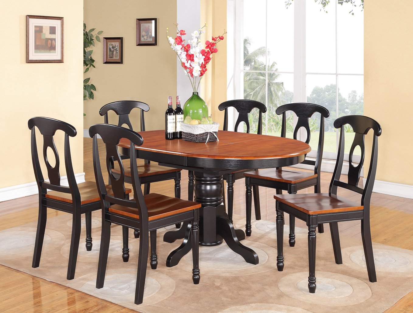 oval kitchen table 4 chair