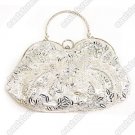 Silver Beaded Handbag