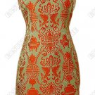 Asian Double Fish Knee-Length Cheongsam