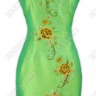 Enchanted Peony Embroidery Knee-Length Dress