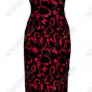 Graceful Floral Pattern Burn-Out Velvet Cheongsam