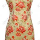 Prosperous Blooming Flowers Brocade Cheongsam