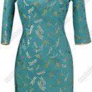 Traditional Dragonfly Silk Brocade Dress