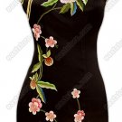 Junoesque Floral Embroidered Silk Cheongsam