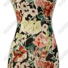 Well-off Floral Printed Silk Cheongsam